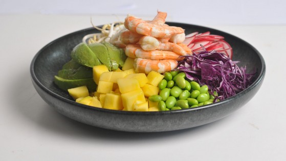 Poke bowl vannameiräkor